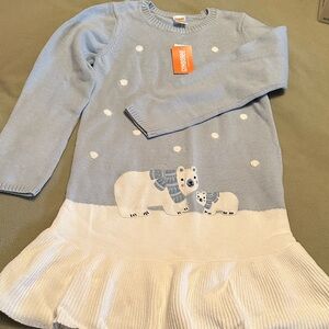 Gymboree Light Blue and White Polar Bear Sweater Set